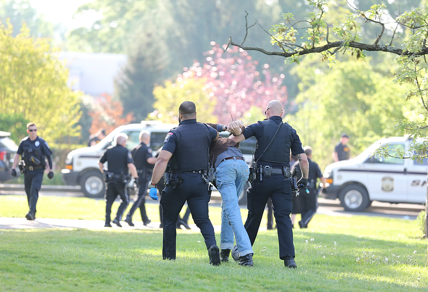 Nine arrested at Swarthmore College as pro-Palestinian encampment is broken up by authorities