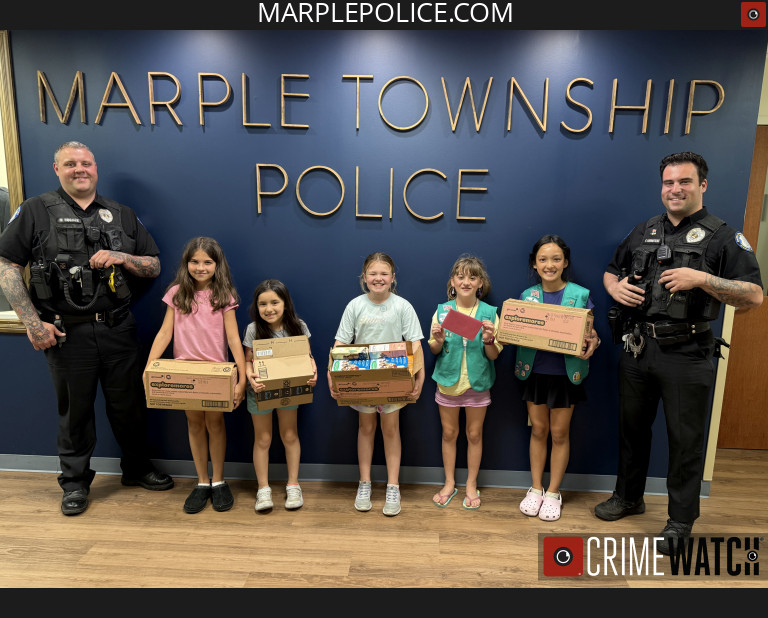 Marple police get two special visits from area Girl Scouts